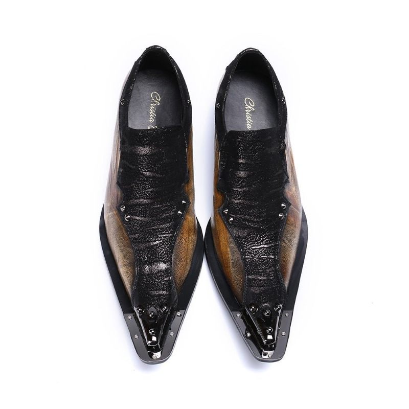 Férfi Hivatalos Cipők Eleganza Exotic Dress Loafers - Kávé