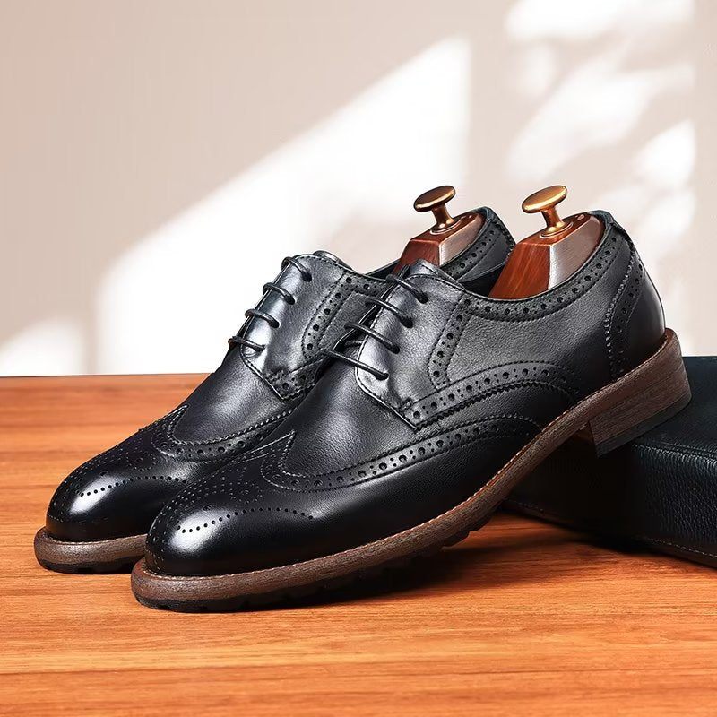 Férfi Hivatalos Cipők Exquisite Brogues - Fekete