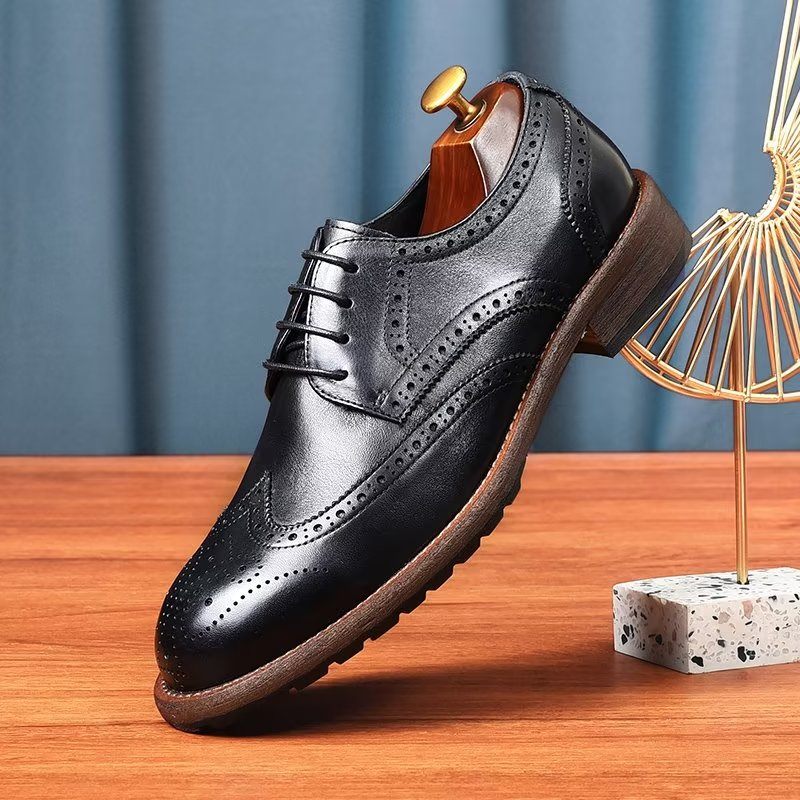 Férfi Hivatalos Cipők Exquisite Brogues - Fekete