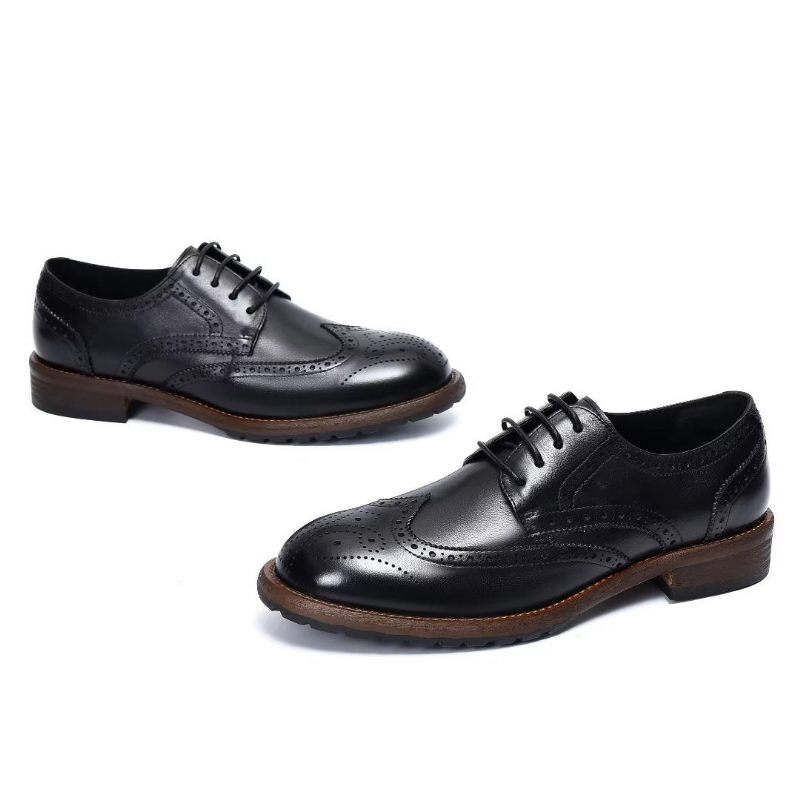 Férfi Hivatalos Cipők Exquisite Brogues - Fekete