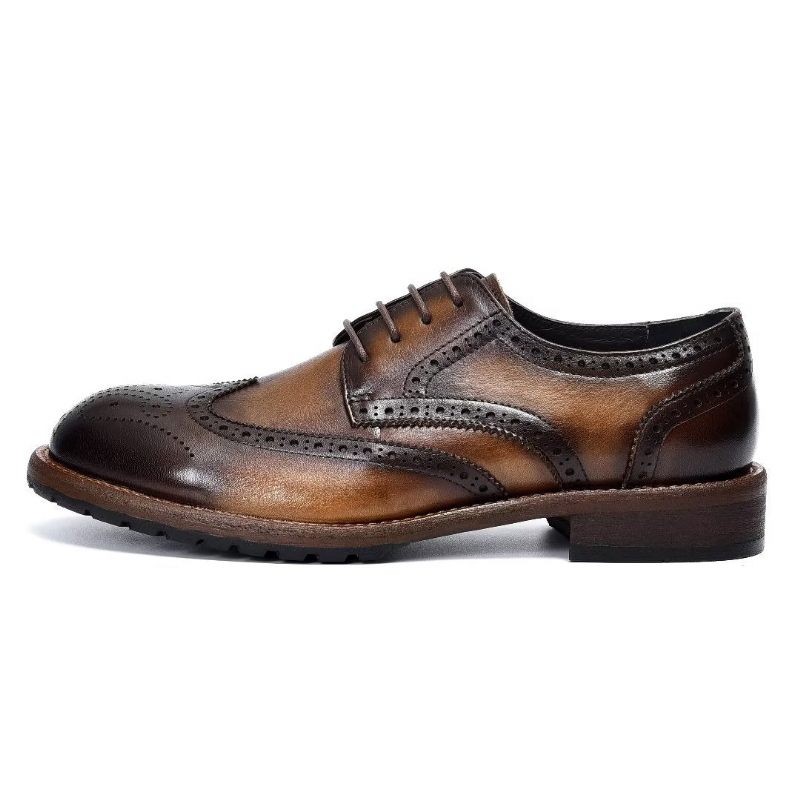 Férfi Hivatalos Cipők Exquisite Brogues - Kávé