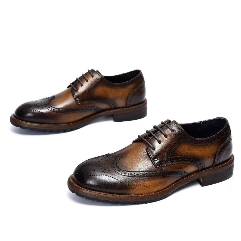 Férfi Hivatalos Cipők Exquisite Brogues - Kávé