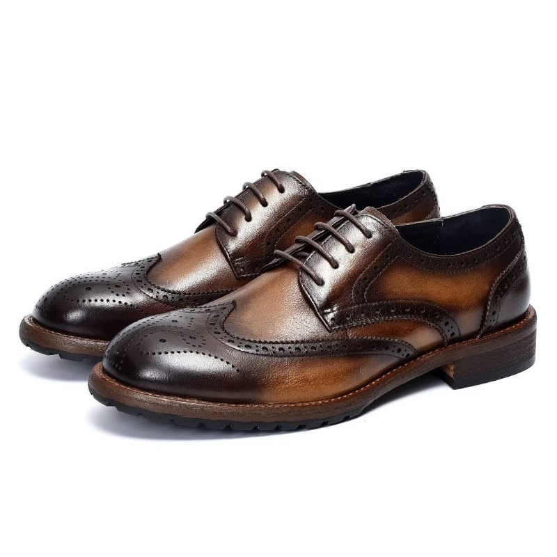 Férfi Hivatalos Cipők Exquisite Brogues - Kávé