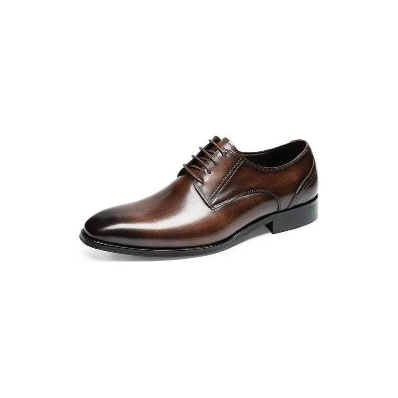 Férfi Hivatalos Cipők Exquisite Pattern Derbies Ruhacipők - Kávé