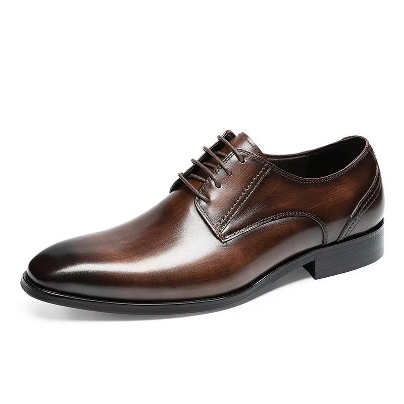 Férfi Hivatalos Cipők Exquisite Pattern Derbies Ruhacipők - Kávé