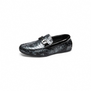 Férfi Naplopók Alligator Slip-on Loafers