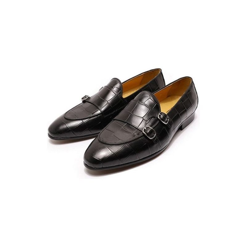 Férfi Naplopók Alliluxe Exotic Slip On Loafers - Fekete