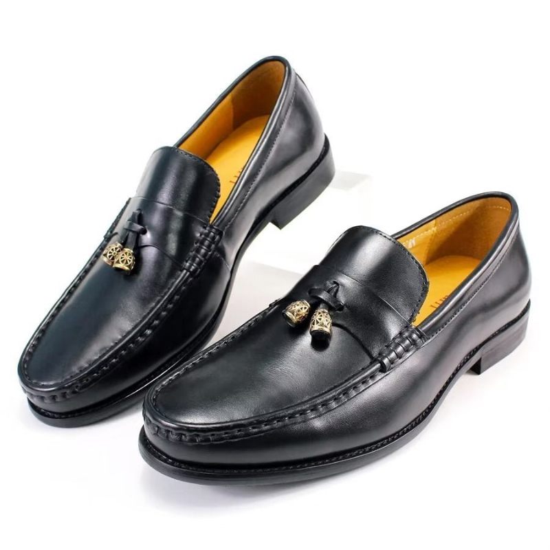 Férfi Naplopók Brogue Slip Ons - Fekete