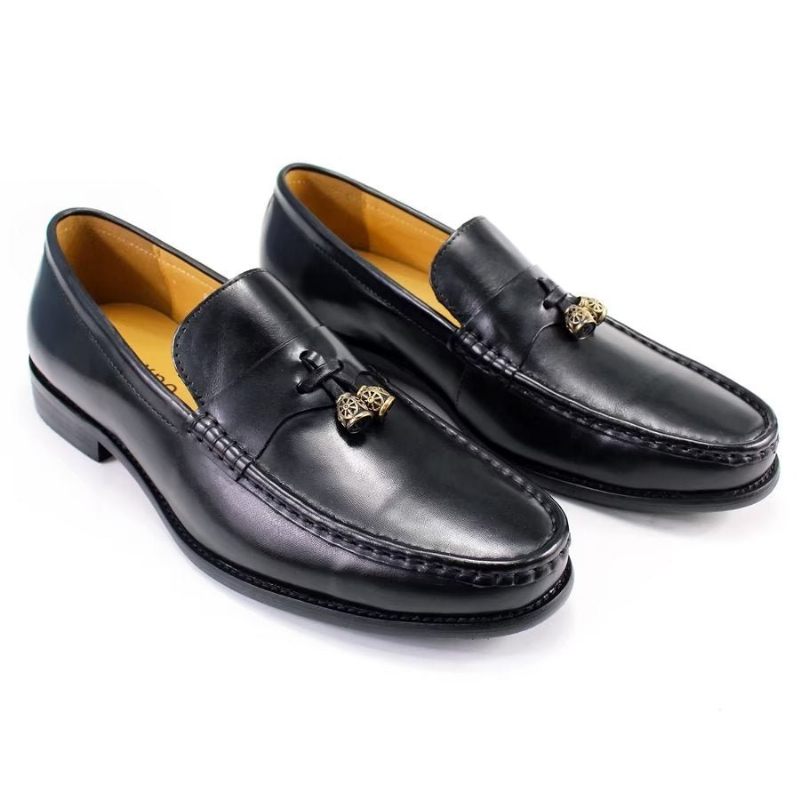 Férfi Naplopók Brogue Slip Ons - Fekete