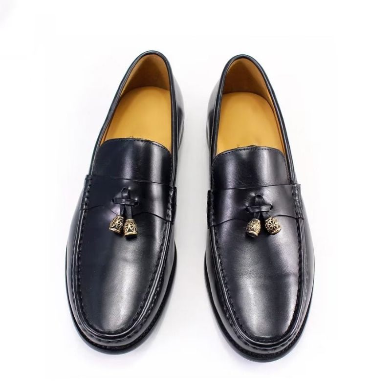 Férfi Naplopók Brogue Slip Ons - Fekete