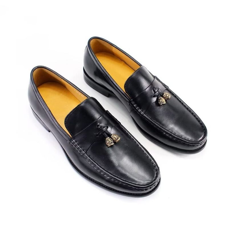 Férfi Naplopók Brogue Slip Ons - Fekete