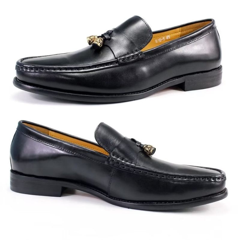 Férfi Naplopók Brogue Slip Ons - Fekete