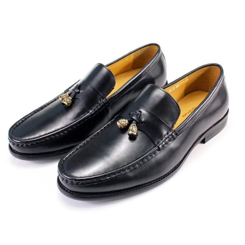 Férfi Naplopók Brogue Slip Ons - Fekete