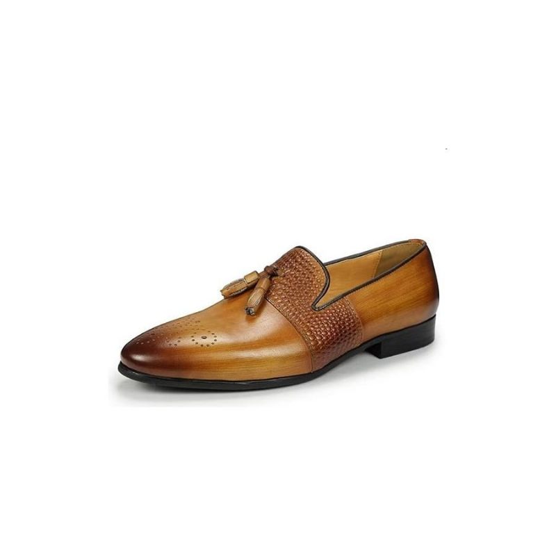 Férfi Naplopók Croc Pattern Luxus Slip On Loafers