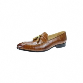 Férfi Naplopók Croc Pattern Modish Slip On Loafers