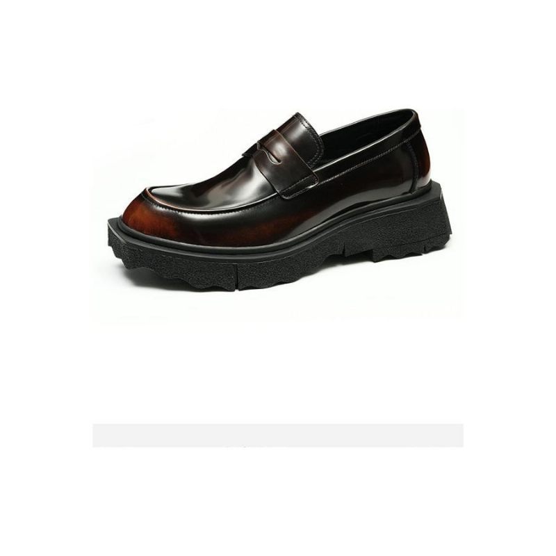 Férfi Naplopók Dombornyomott Aquaguard Slip-on Loafers - Kávé