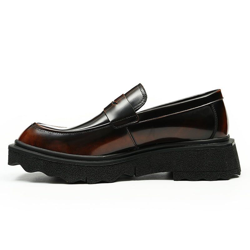 Férfi Naplopók Dombornyomott Aquaguard Slip-on Loafers - Kávé