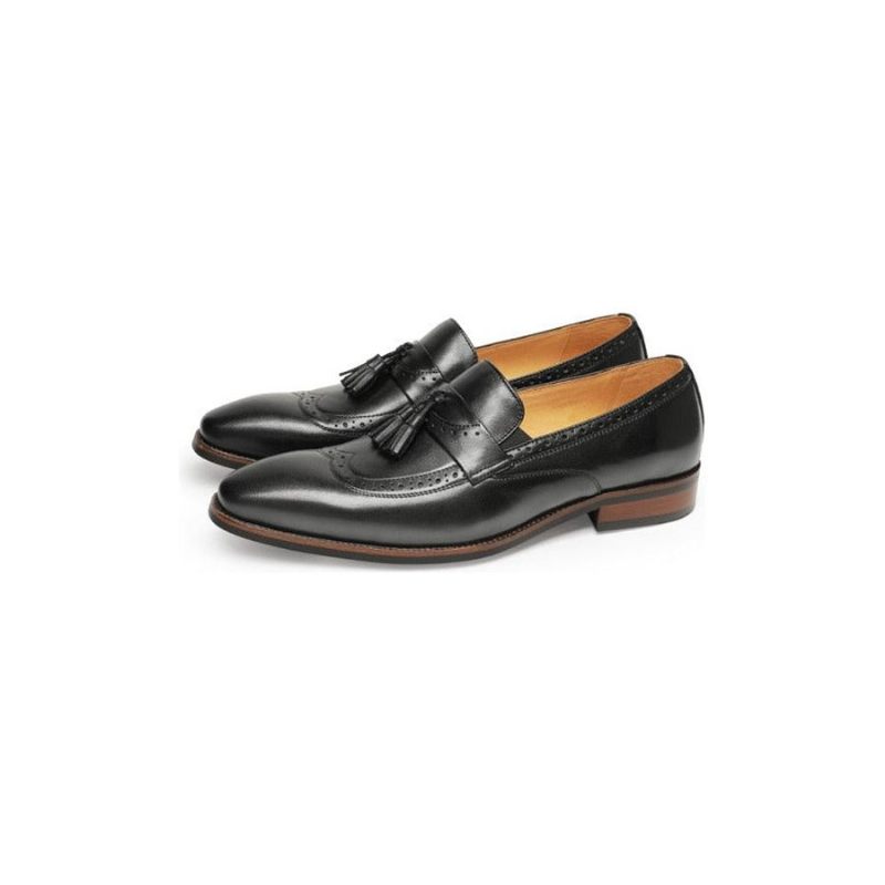 Férfi Naplopók Egzotikus Slip On Brogue Loafers