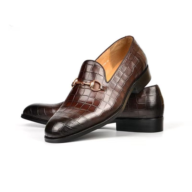 Férfi Naplopók Hazel Luxus Elegáns Slip-on Loafers - Kávé