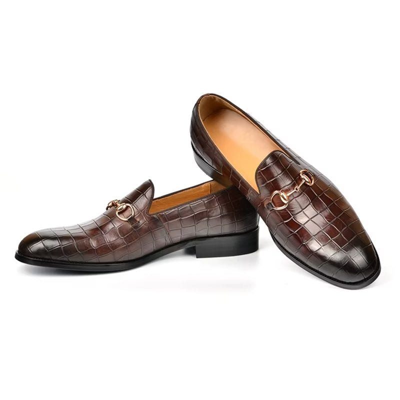 Férfi Naplopók Hazel Luxus Elegáns Slip-on Loafers - Kávé