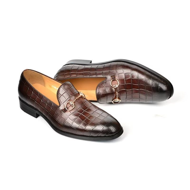 Férfi Naplopók Hazel Luxus Elegáns Slip-on Loafers - Kávé