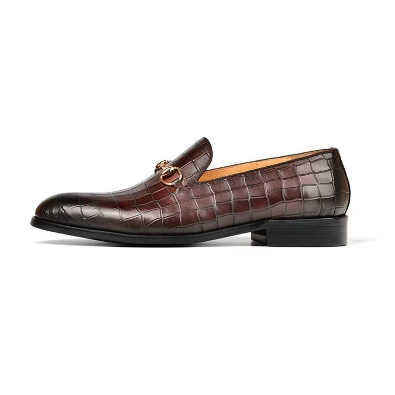 Férfi Naplopók Hazel Luxus Elegáns Slip-on Loafers - Kávé