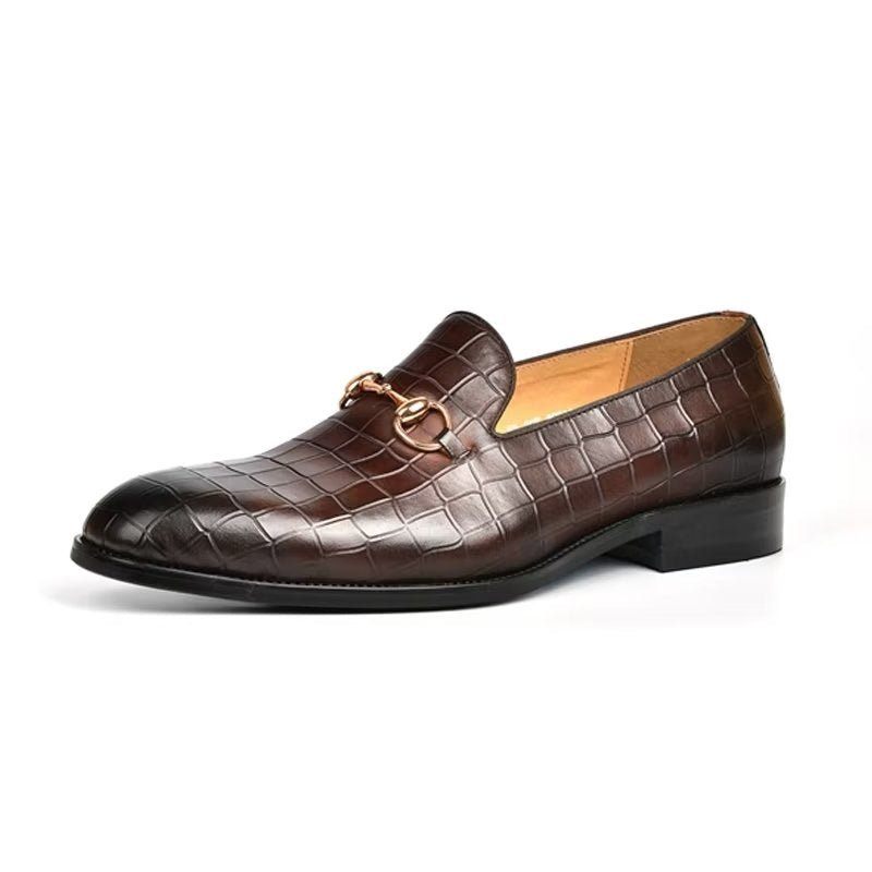 Férfi Naplopók Hazel Luxus Elegáns Slip-on Loafers - Kávé