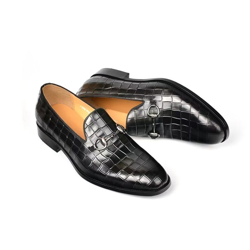 Férfi Naplopók Hazel Luxus Elegáns Slip-on Loafers - Fekete