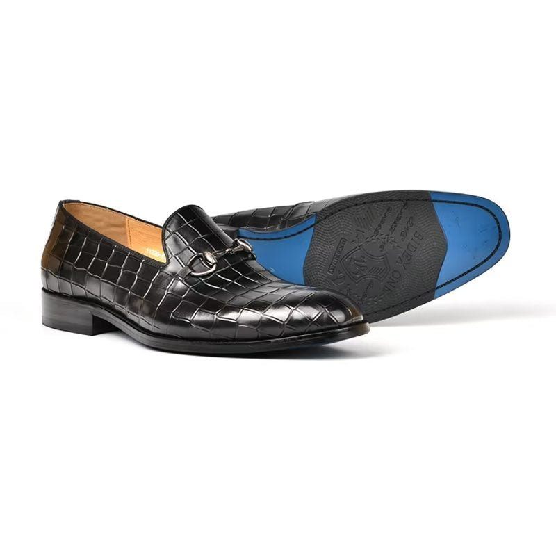 Férfi Naplopók Hazel Luxus Elegáns Slip-on Loafers - Fekete