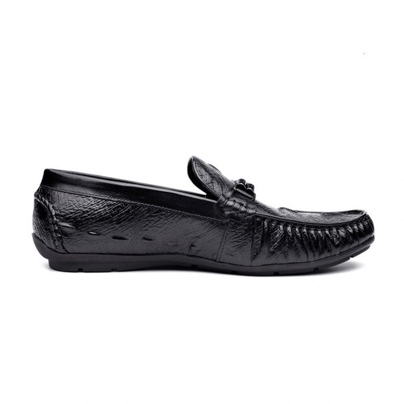 Férfi Naplopók Luxus Croctex Bőr Brogue - Fekete