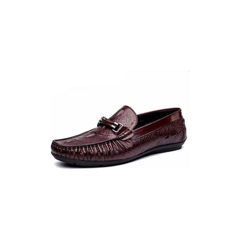 Férfi Naplopók Luxus Croctex Bőr Brogue - Piros