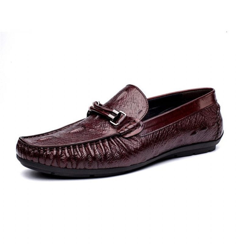 Férfi Naplopók Luxus Croctex Bőr Brogue - Piros