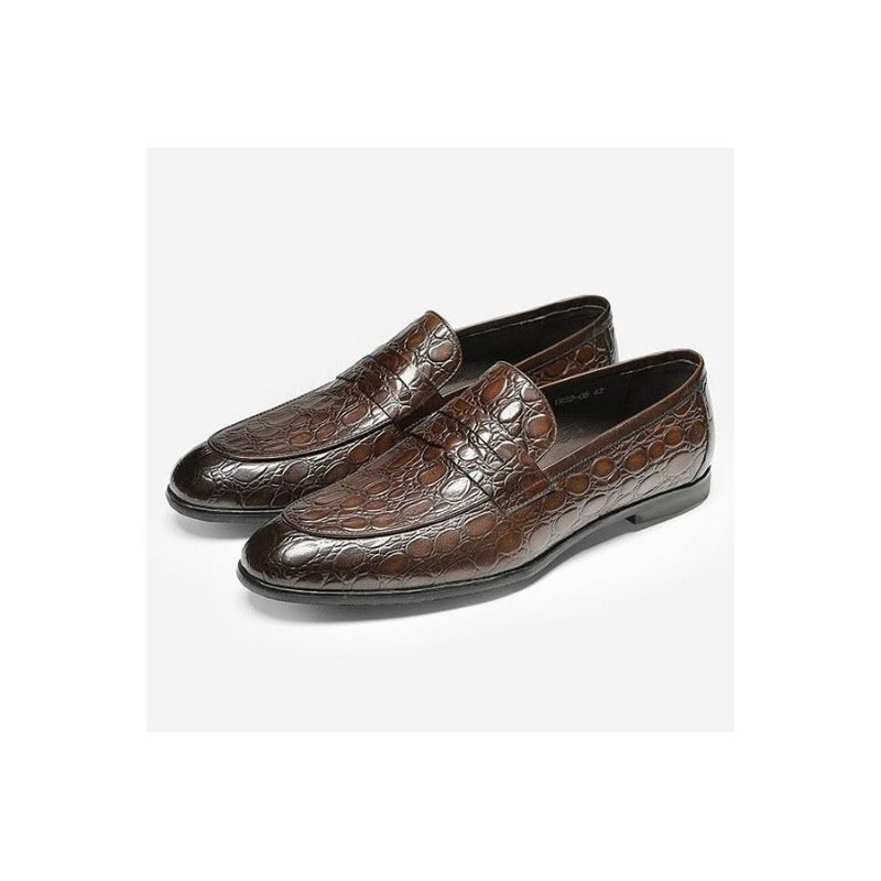 Férfi Naplopók Luxus Croctex Nyári Slip-on Loafers - Kávé