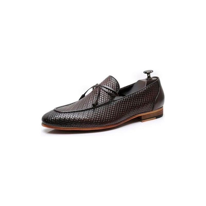 Férfi Naplopók Luxus Croctex Slip On Loafers - Kávé