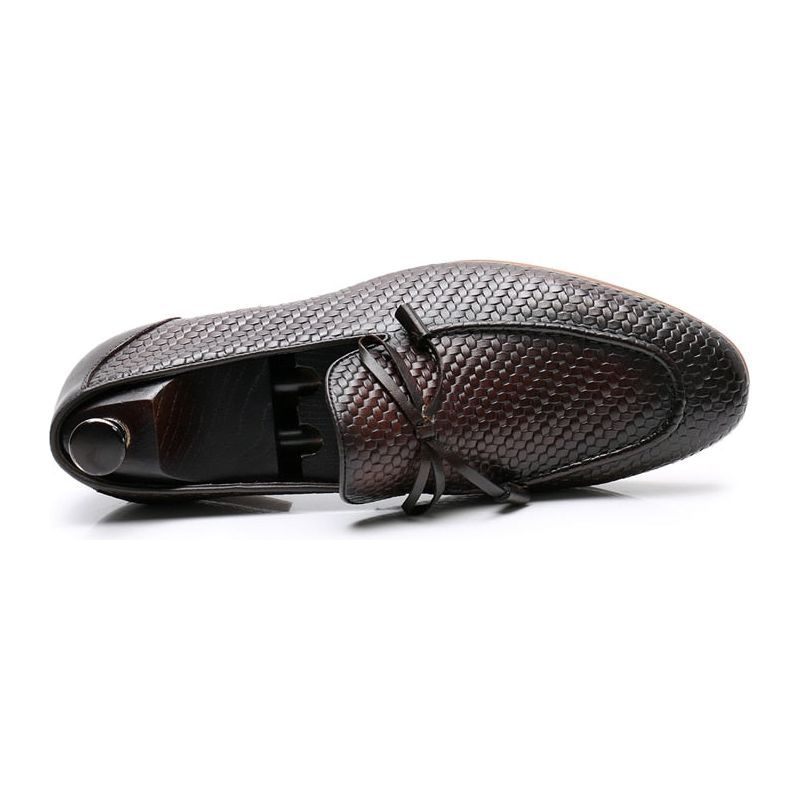 Férfi Naplopók Luxus Croctex Slip On Loafers - Kávé