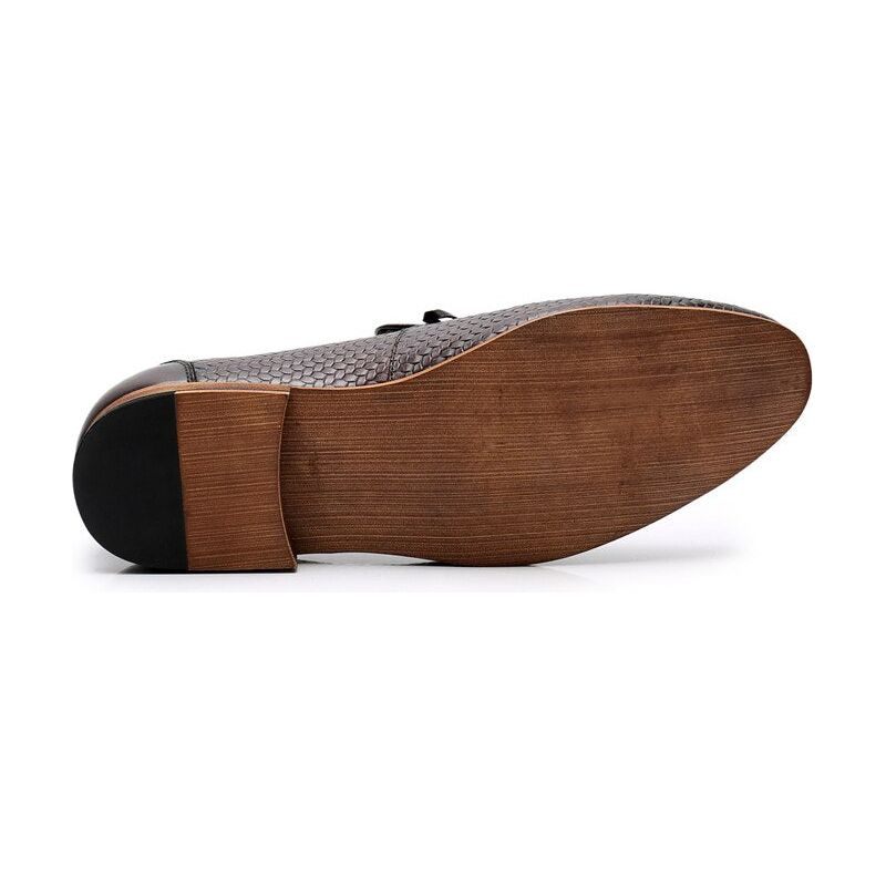 Férfi Naplopók Luxus Croctex Slip On Loafers - Kávé