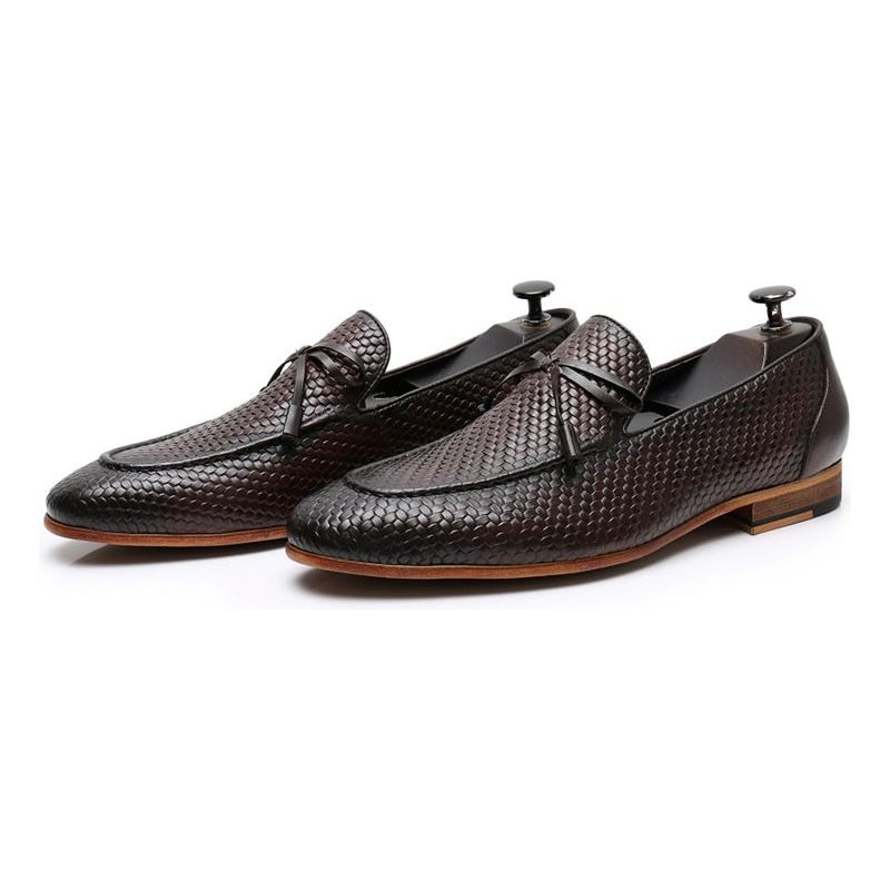 Férfi Naplopók Luxus Croctex Slip On Loafers - Kávé