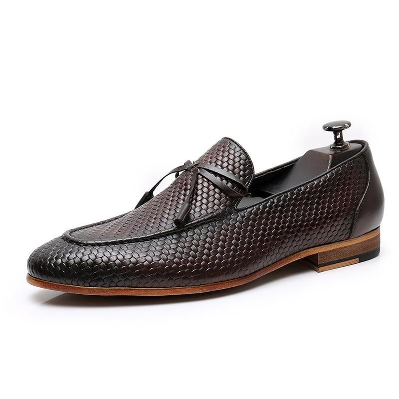 Férfi Naplopók Luxus Croctex Slip On Loafers - Kávé