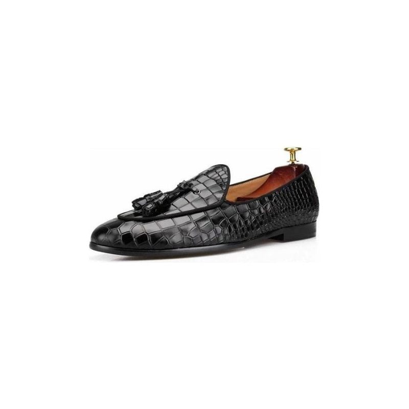 Férfi Naplopók Luxus Croctex Slip-on Tömör Mintás