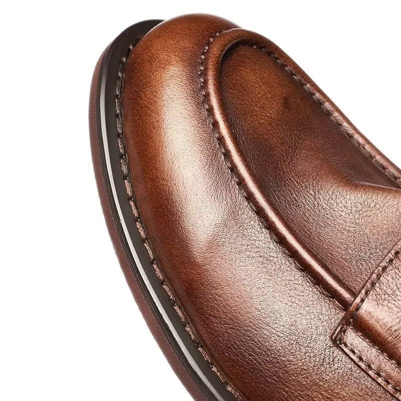 Férfi Naplopók Modish Slip On Penny Loafers - Kávé