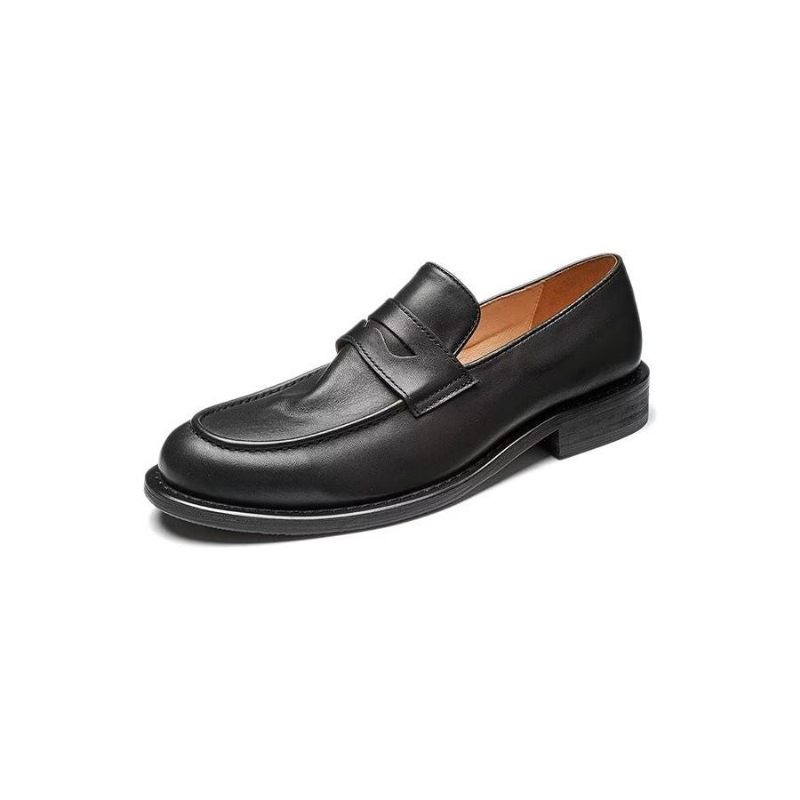 Férfi Naplopók Modish Slip On Penny Loafers - Fekete