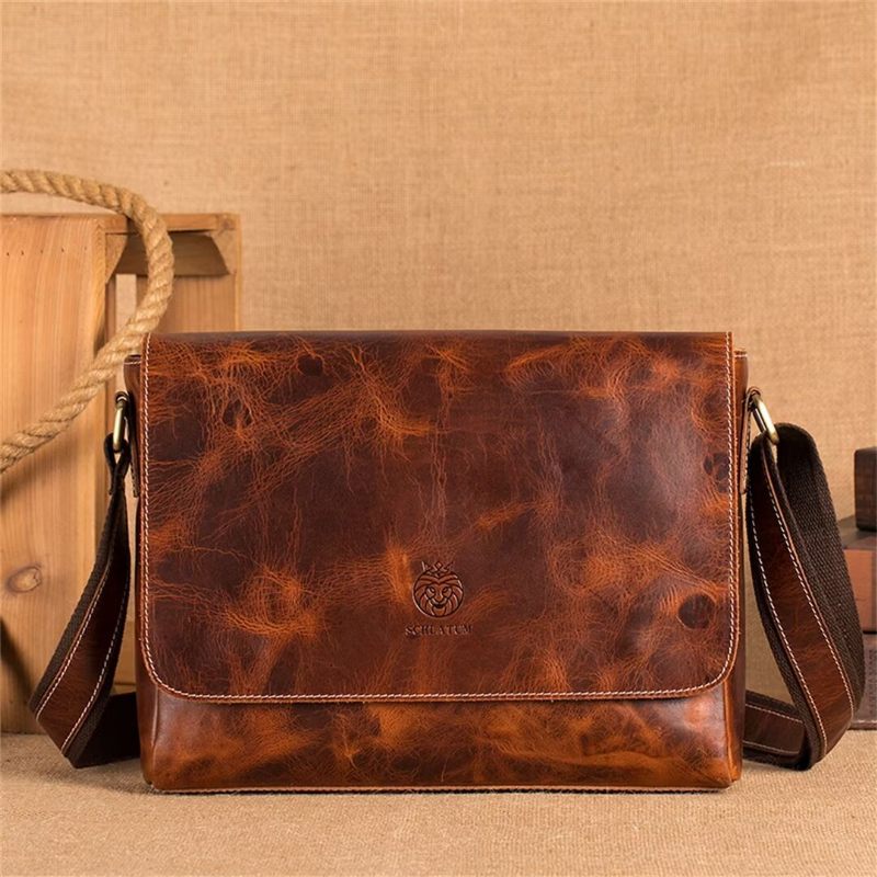 Férfi Válltáskák Aristocrat Urban Leather Portfolio - Barna