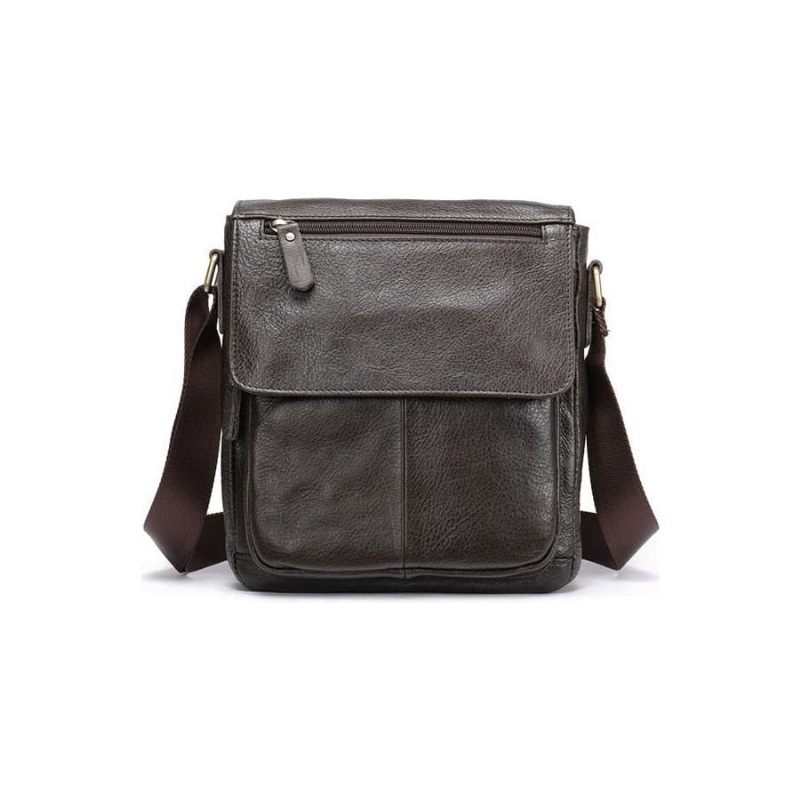 Férfi Válltáskák Bőr Crossbody Táska - Kávé