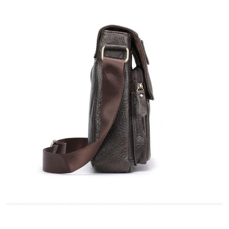 Férfi Válltáskák Bőr Crossbody Táska - Kávé