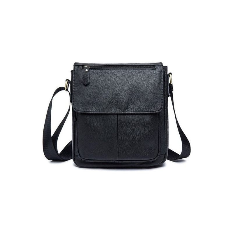 Férfi Válltáskák Bőr Crossbody Táska - Fekete