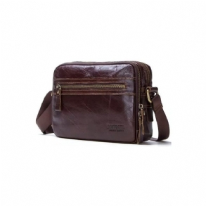 Férfi Válltáskák Elegáns Crazy Horse Bőr Kompakt Crossbody Táska