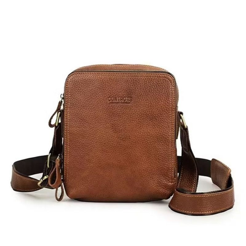 Férfi Válltáskák Elegáns Crazy Horse Bőr Masszív Crossbody Táska