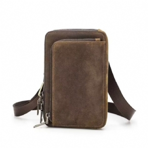 Férfi Válltáskák Elegáns Crazy Horse Bőr Vintage Crossbody Táska