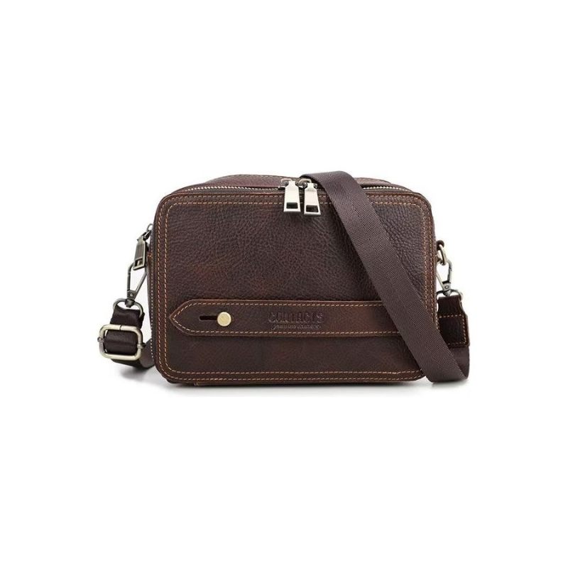 Férfi Válltáskák Elegáns Crazy Horse Leather Classic Crossbody Táska