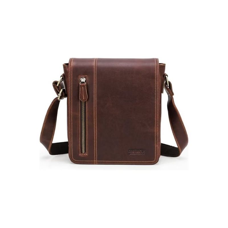 Férfi Válltáskák Luxus Bőr Fülű Kompakt Crossbody Táska